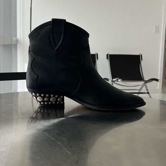 Isabel Marant Dawyna Ankle Boots, 100% Leather, Size 40 - Picture 4 of 12